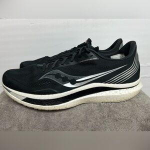 Size 15 - Saucony Endorphin Pro Black Silver Running Shoes
